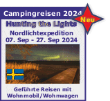 Geführte Campingreise Nordlicht Schweden Aurora Borealis